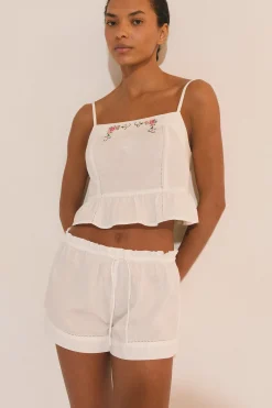 Top de pyjama en coton