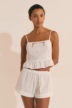Top de pyjama en coton