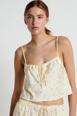 Top de pyjama imprimé à fleurs