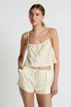 Top de pyjama imprimé à fleurs