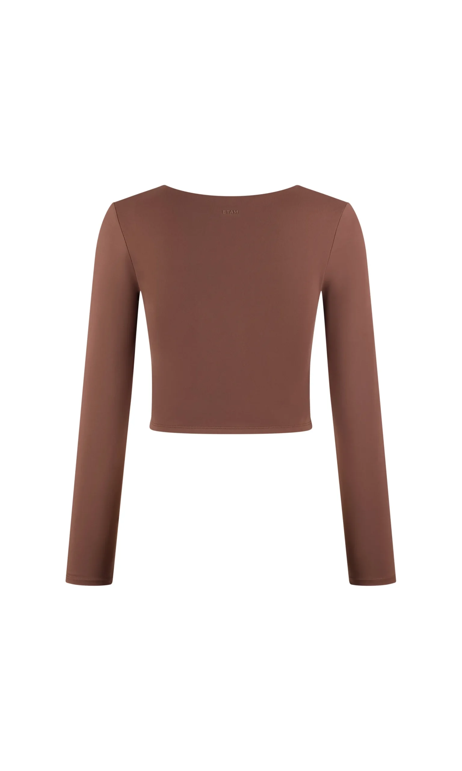 Top à encolure carrée en microfibre