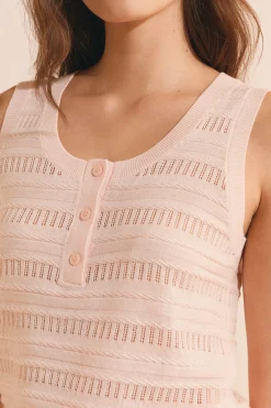 Top en maille ajourée