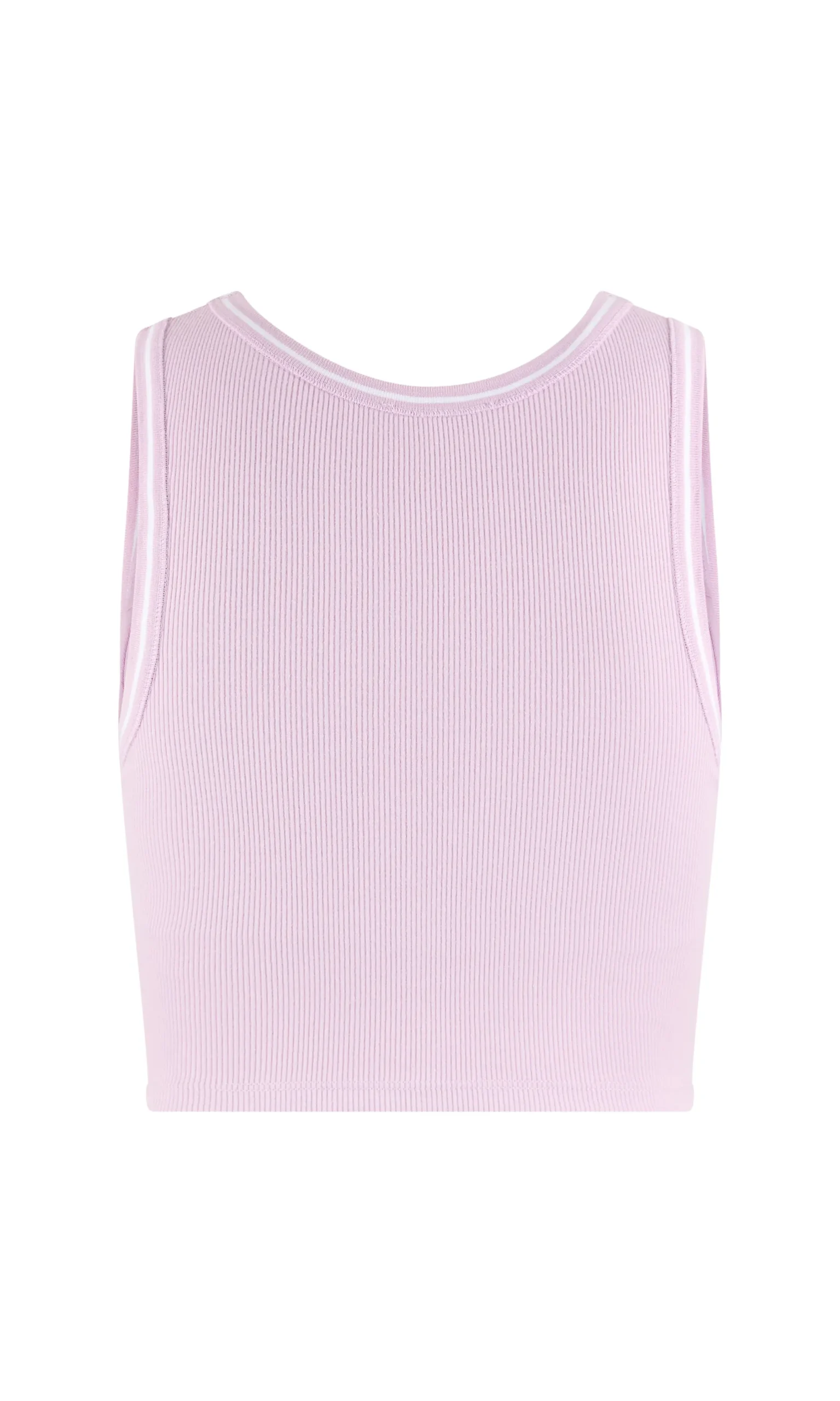 Top en microfibre avec brassière intégrée effet côtelé