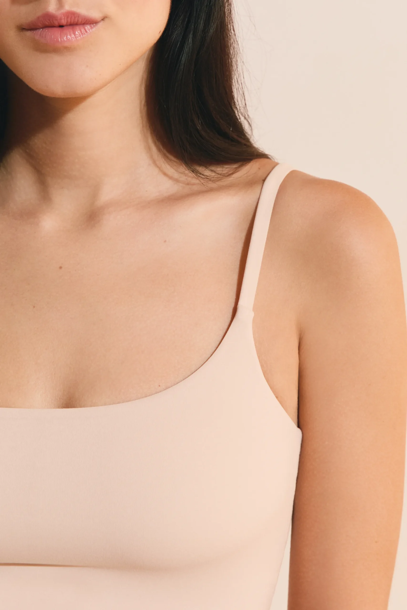 Top en microfibre avec brassière intégrée