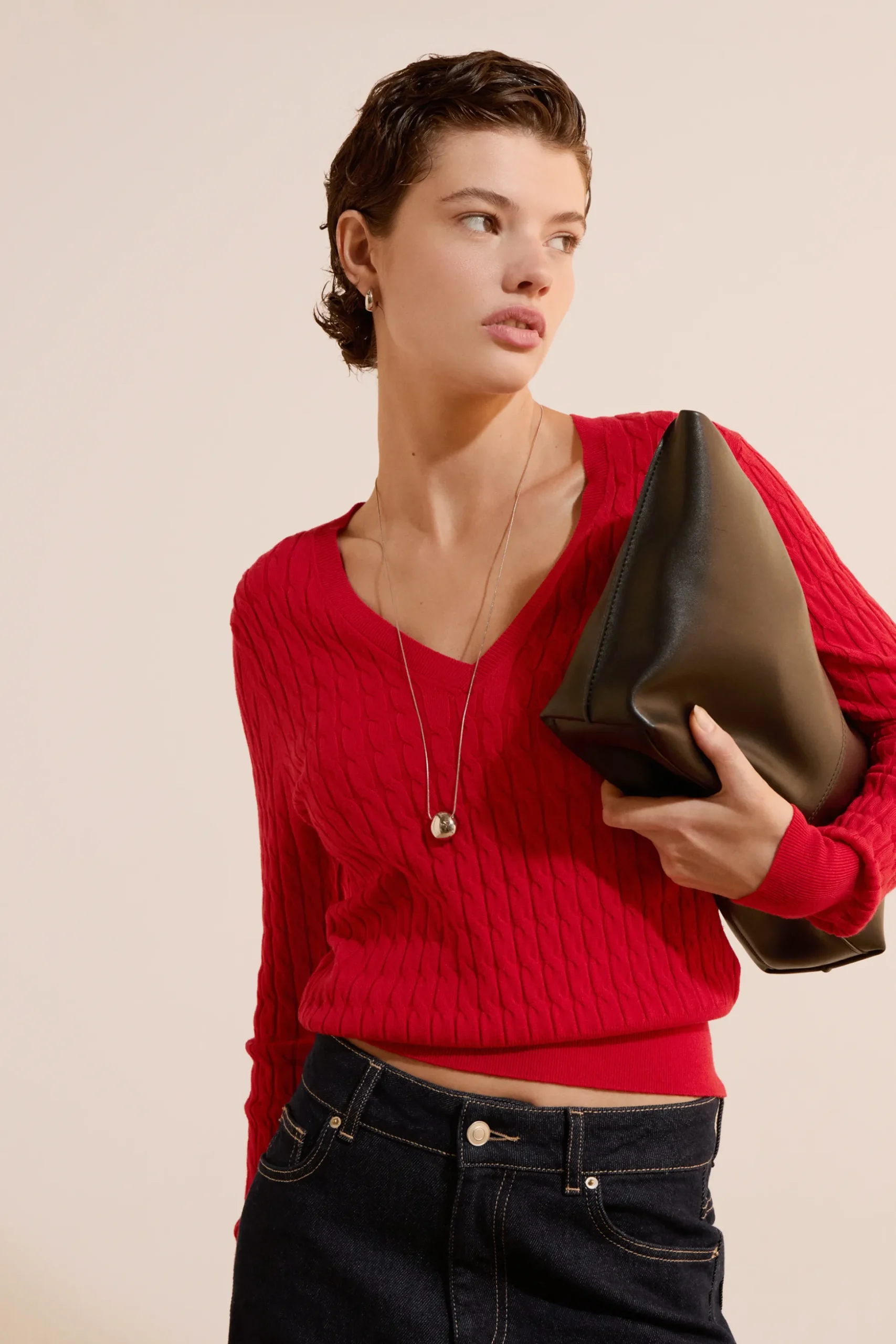 Top sans manches en jean