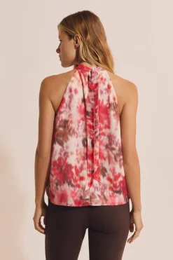 Top sans manches à motifs