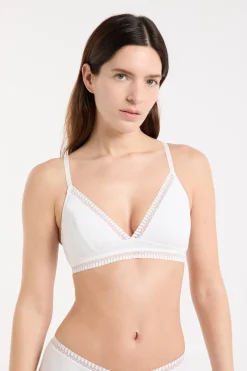 Triangle sans armatures, pads amovibles en coton biologique