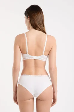 Triangle sans armatures, pads amovibles en coton biologique