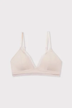 Triangle sans armatures, pads amovibles en coton biologique