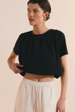T-shirt bouffant en coton