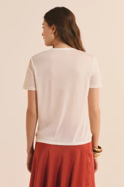 T-shirt col rond manches courtes