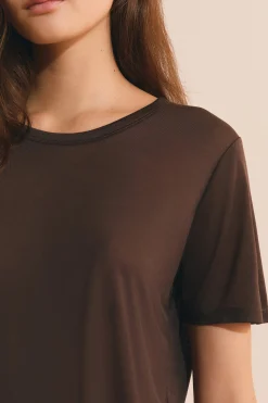 T-shirt col rond manches courtes