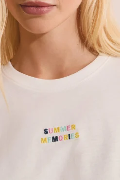 T-shirt de pyjama en coton avec écriture