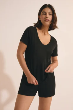 T-shirt de pyjama en lin