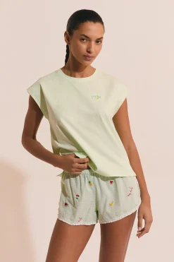 T-shirt de pyjama à inscription "juicy lover" en coton