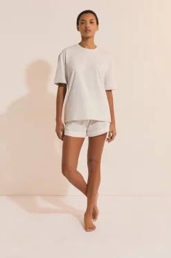 T-shirt de pyjama manches courtes en coton