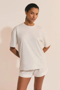 T-shirt de pyjama manches courtes en coton