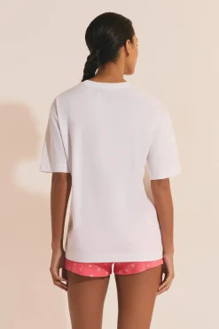 T-shirt de pyjama manches courtes en coton