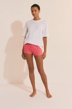 T-shirt de pyjama manches courtes en coton