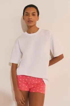 T-shirt de pyjama manches courtes en coton