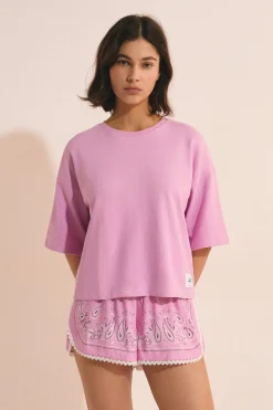 T-shirt de pyjama manches courtes en coton