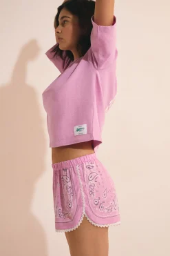 T-shirt de pyjama manches courtes en coton
