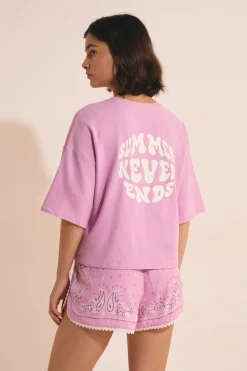 T-shirt de pyjama manches courtes en coton
