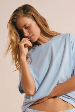 T-shirt de pyjama manches courtes en coton