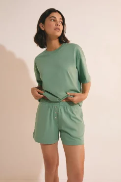 T-shirt de pyjama manches courtes en coton