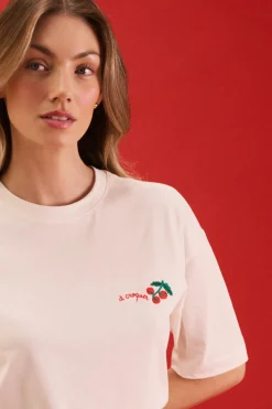T-shirt de pyjama à motif tomate