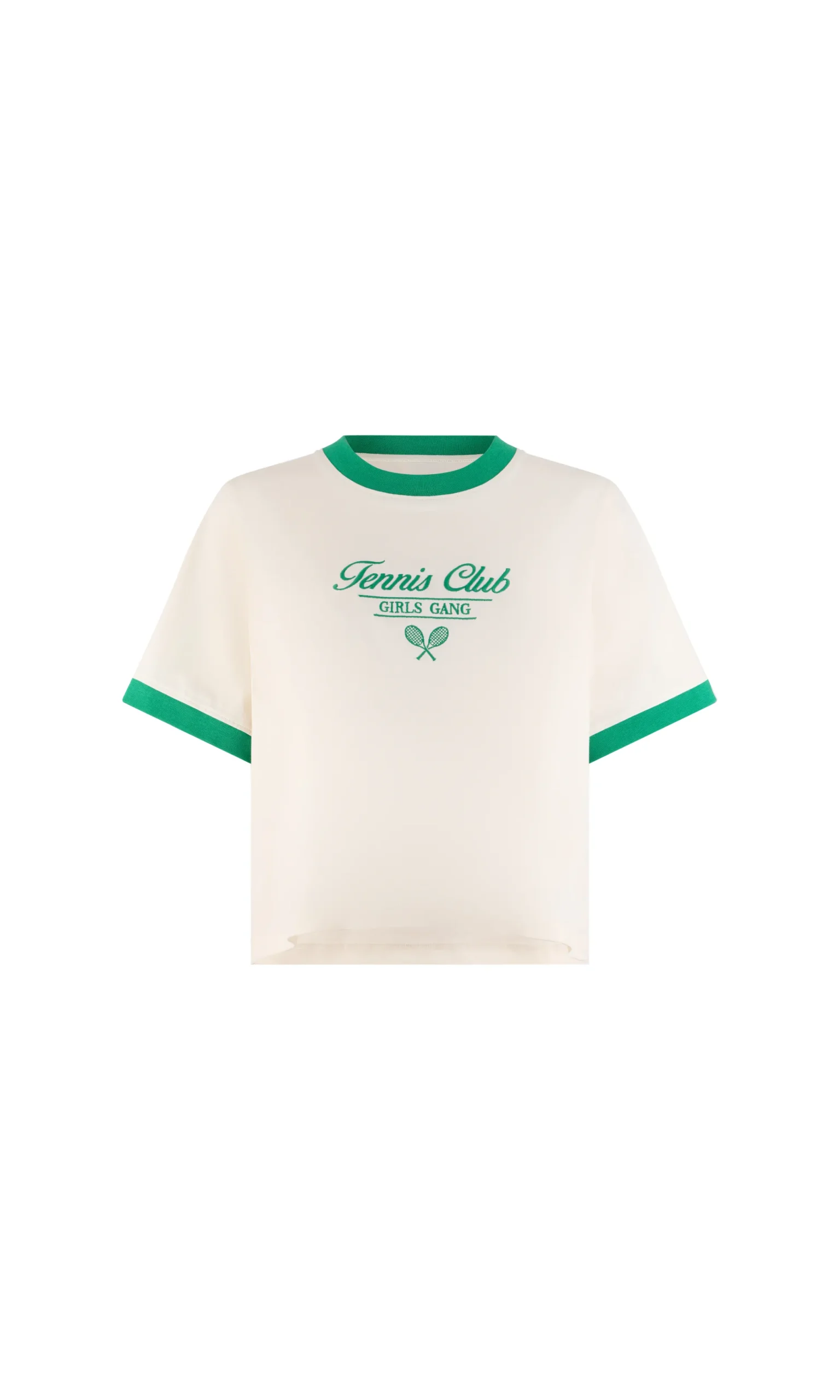 T-shirt en coton avec écriture "tennis club"