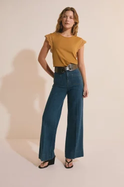 T-shirt en coton avec détails brodés
