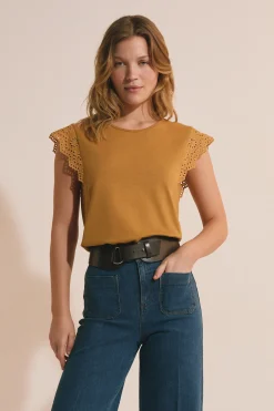 T-shirt en coton avec détails brodés