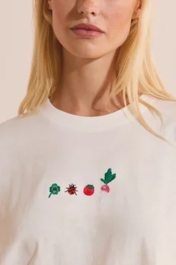 T-shirt en coton à motifs