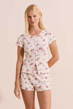 T-shirt en coton à motifs tomates