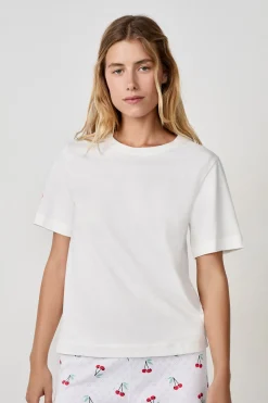 T-shirt imprimé "Sweet Cherie" en coton