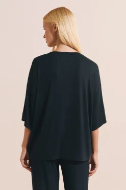 T-shirt large avec col rond