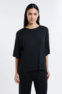 T-shirt large avec col rond