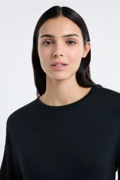 T-shirt large avec col rond