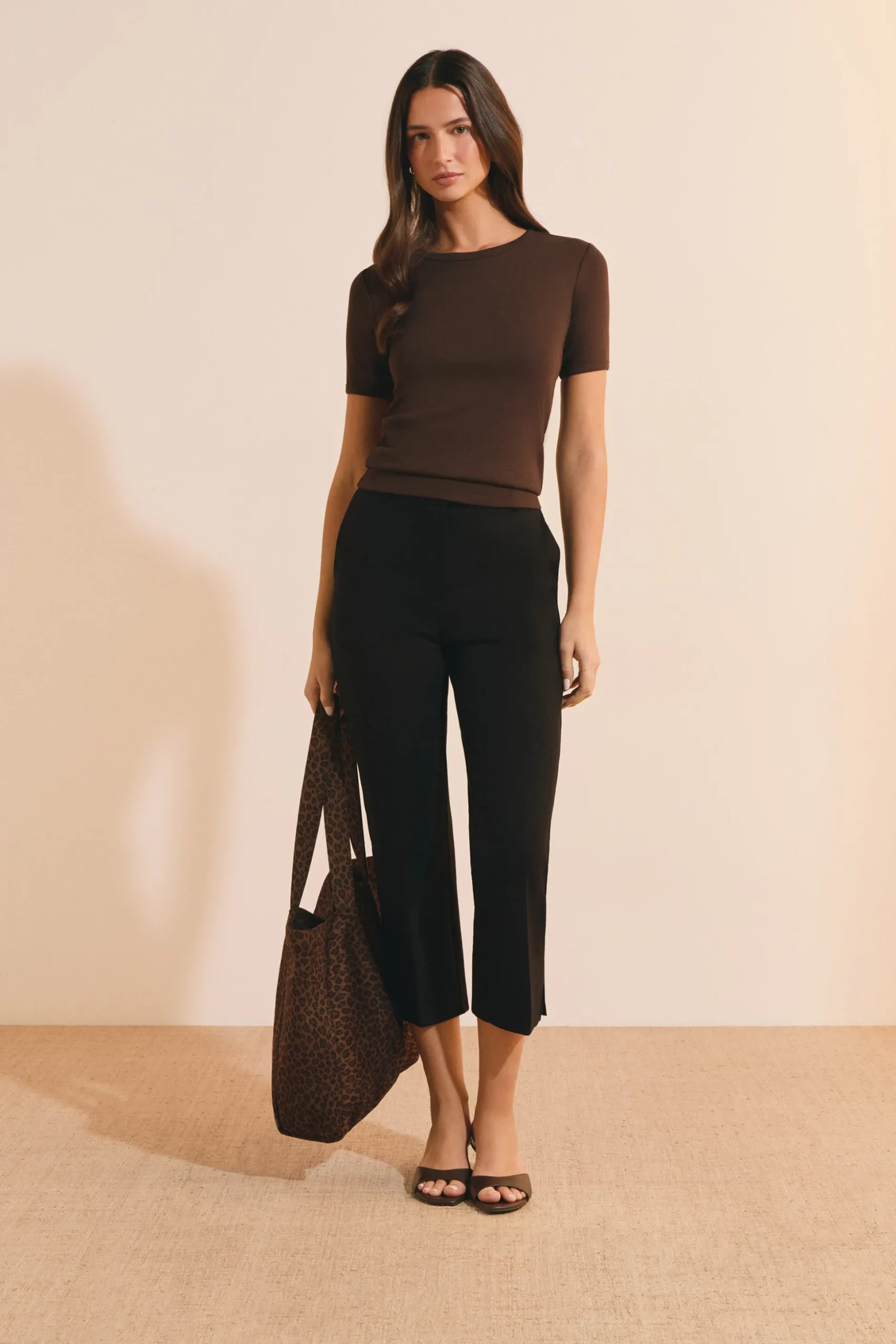 T-shirt manches courtes avec coton modal