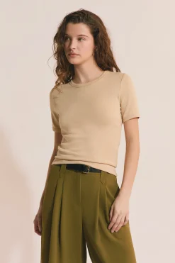 T-shirt manches courtes avec coton modal