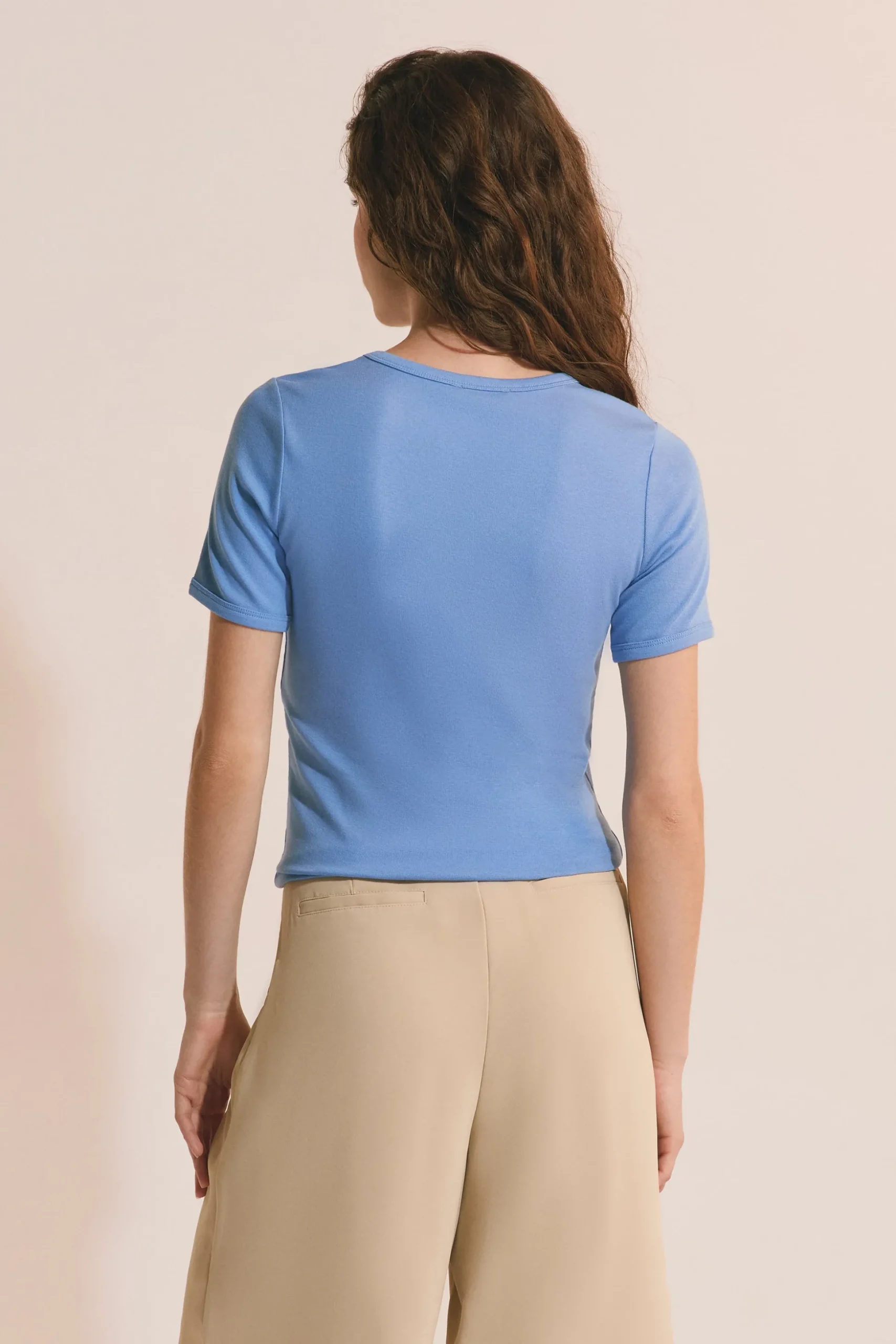 T-shirt manches courtes avec coton modal