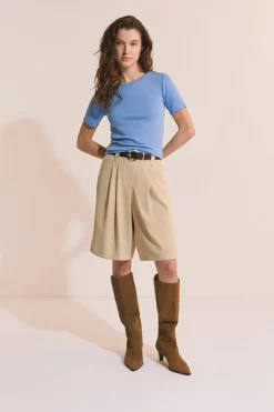 T-shirt manches courtes avec coton modal