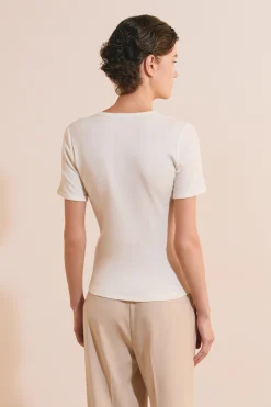 T-shirt manches courtes avec coton modal