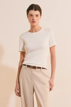 T-shirt manches courtes avec coton modal