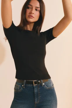 T-shirt manches courtes avec coton modal