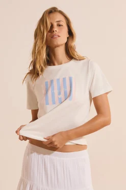 T-shirt manches courtes avec inscription 
