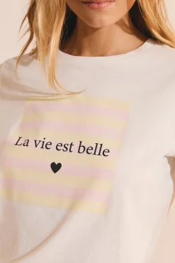 T-shirt manches courtes avec inscription 