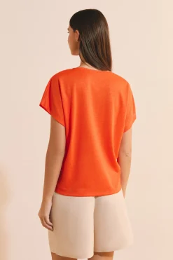 T-shirt manches courtes col V