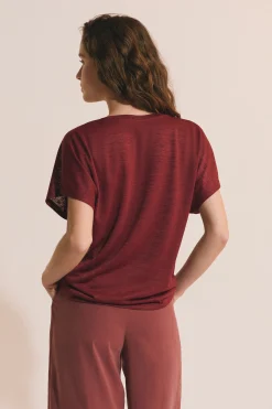 T-shirt manches courtes col V